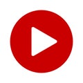 Video Player Button - vector Royalty Free Stock Photo